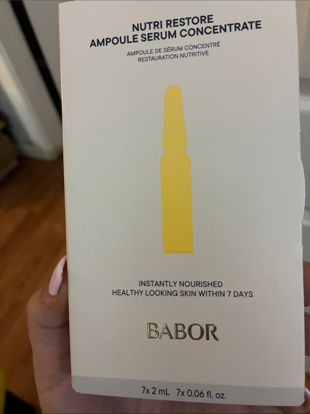BABOR Nutri Restore Ampoule Serum Concentrate — Yellow